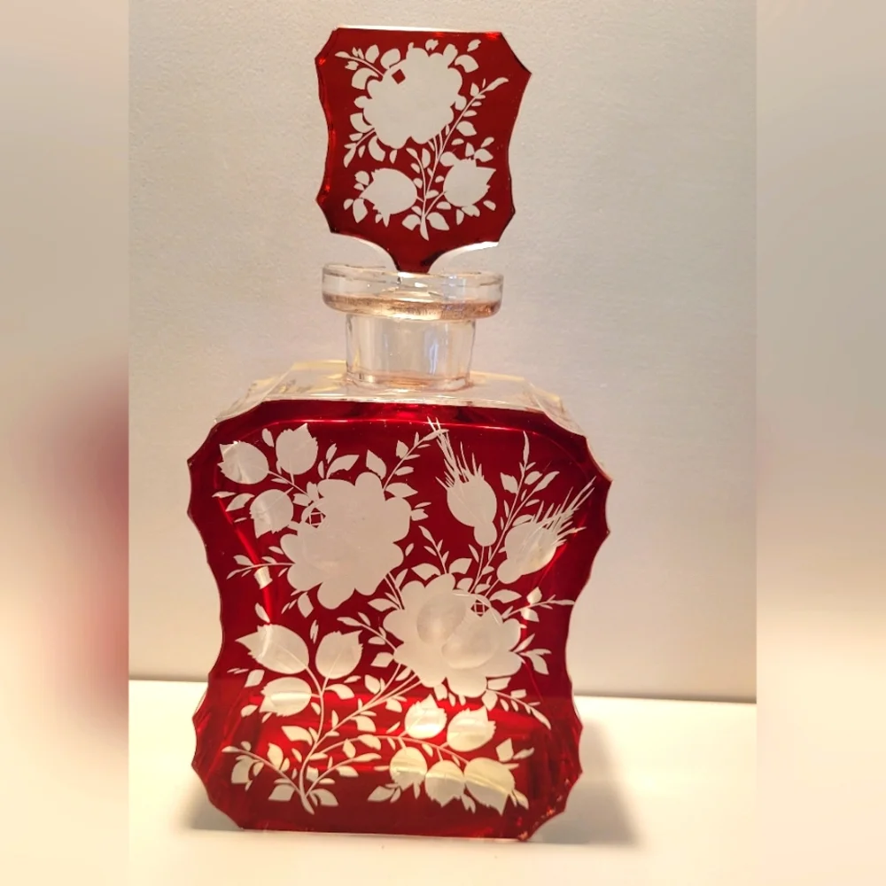 Vintage Crystal Decanter Set